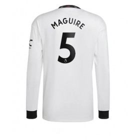 Herren Fußballbekleidung Manchester United Harry Maguire #5 Auswärtstrikot 2022-23 Langarm